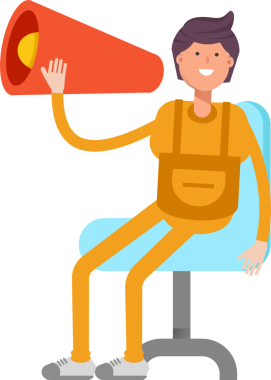 Hizmet Adamı Karakteri ve Megafonu