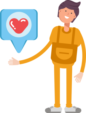 Hizmet Adamı Karakteri ve Kalp Mesajı