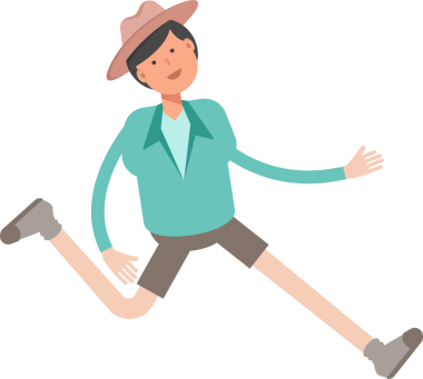 Erkek Karakter Avatar Koşan Çizim