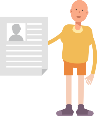 Kel Adam Karakteri Çizimi