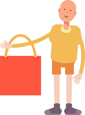 Kel Adam Karakteri Çizimi