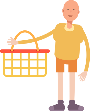 Kel Adam Karakteri Çizimi