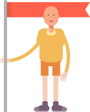 Kel Adam Karakteri Çizimi