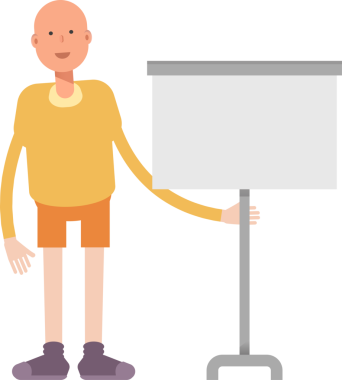 Kel Adam Karakteri Çizimi