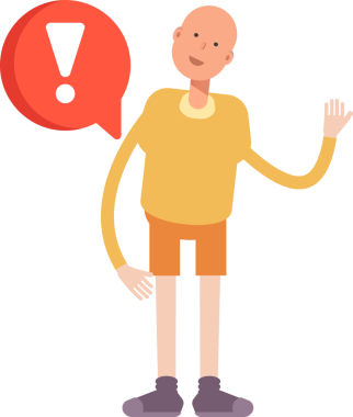 Kel Adam Karakteri Çizimi