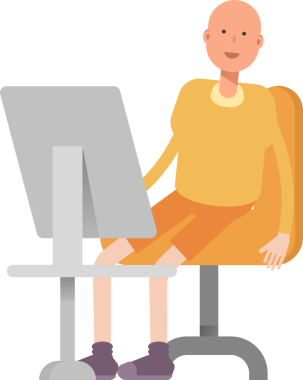 Kel Adam Karakteri Çizimi