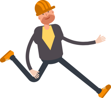 Erkek Mühendis Karakteri Çizimi