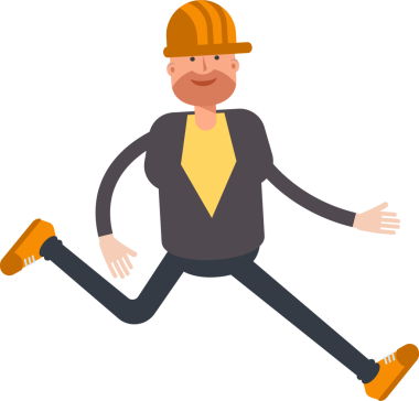 Erkek Mühendis Karakteri Yürüyor