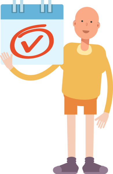 Kel Adam Karakteri Çizimi