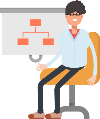 İnek Çocuk Karakteri Organizasyon Çizelgesini Sunar