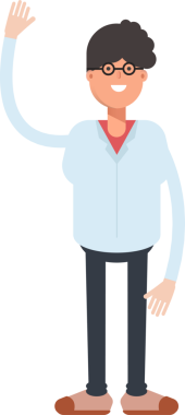 İnek Çocuk Karakteri Tek Elini Kaldırıyor