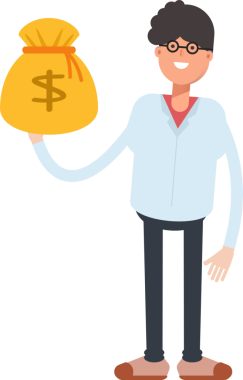 İnek ve İnek Erkek Karakteri Clipart