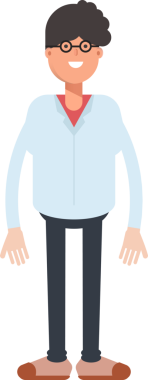 İnek ve İnek Erkek Karakteri Clipart