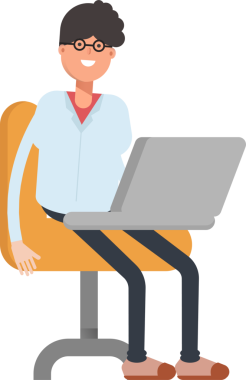 İnek ve İnek Erkek Karakteri Clipart