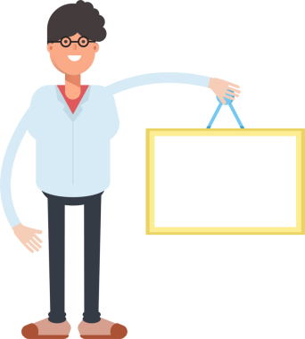 İnek ve İnek Erkek Karakteri Clipart