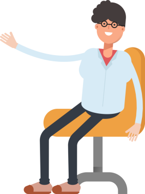 İnek ve İnek Erkek Karakteri Clipart