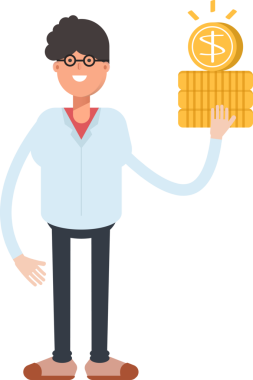 İnek ve İnek Erkek Karakteri Clipart