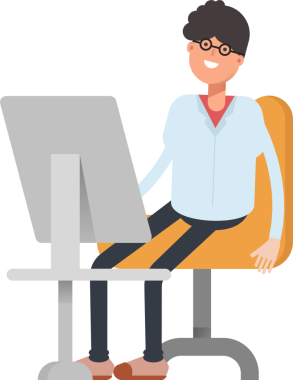 İnek ve İnek Erkek Karakteri Clipart