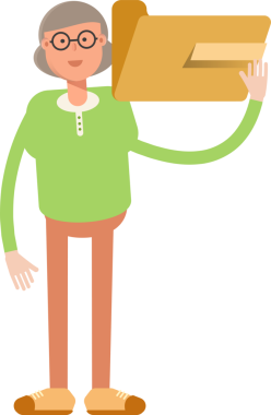 Yaşlı Kadın Karakter Tutma Dizini