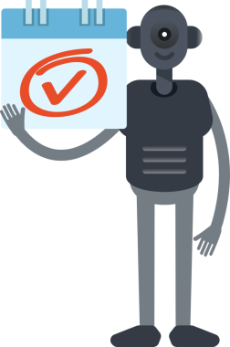 İnsanımsı Robot Karakteri İşaretle ve Kontrol Et