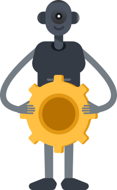 İnsansı Robot Karakteri Vites Tutma Aracı