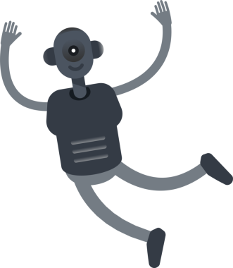 İnsansı Robot Karakteri Kürsüde Konuşuyor