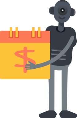 İnsansı Robot Karakteri ve Ödeme Tarihi Takvimi