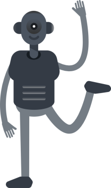 İnsansı Robot Karakteri Rahatlatıcı Resimler