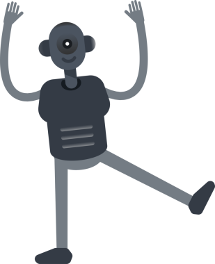 İnsansı Robot Karakteri Rahatlatıcı Resimler