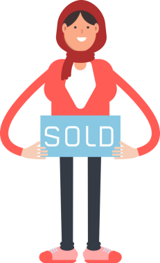 Arap Kadın Karakteri Clipart