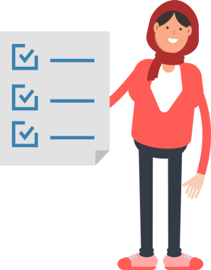 Arap Kadın Karakteri Clipart