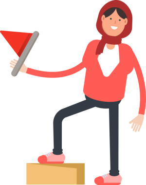 Arap Kadın Karakteri Clipart