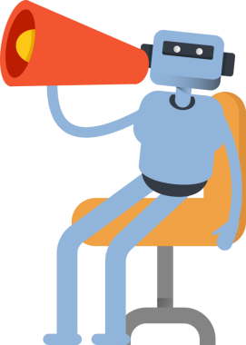 İnsansı Karakter ve Megafon