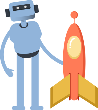 İnsansı Karakter ve Roket