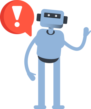 İnsansı Karakter ve Hata İşareti