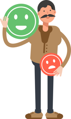 Yaşlı Adam Karakter Çizimi