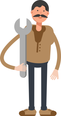 Yaşlı Adam Karakter Çizimi