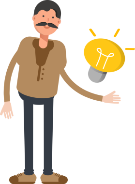 Yaşlı Adam Karakter Çizimi