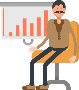 Yaşlı Adam Karakter Çizimi