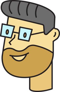 Sakallı Adam Avatar Clipart