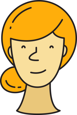 Kadın Yüzü Avatar Clipart