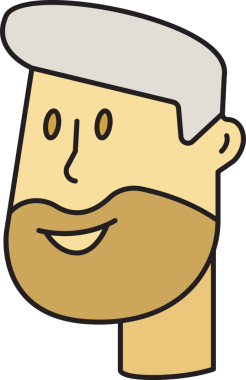 Sakallı Adam Avatar Clipart