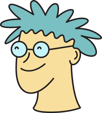 Erkek Yüzlü Avatar İllüstrasyonu