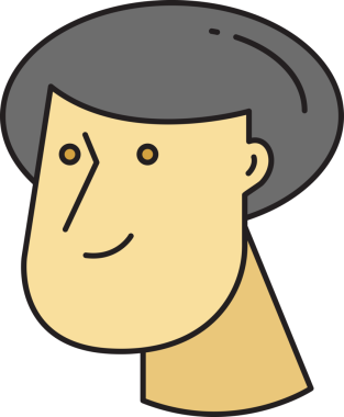 Erkek Yüzlü Avatar Clipart