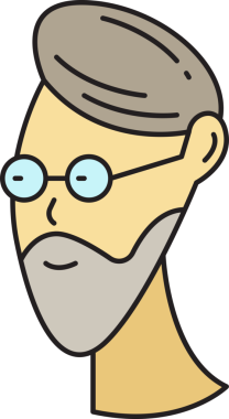 Sakallı Adam Avatar Clipart