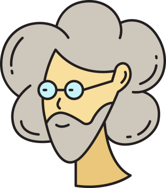 Sakallı Adam Avatar Clipart