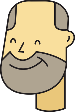 Sakallı Adam Avatar Clipart