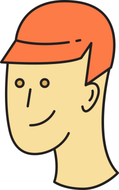 Erkek Yüzlü Avatar Clipart