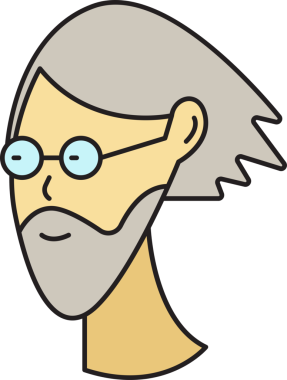 Sakallı Adam Avatar Clipart