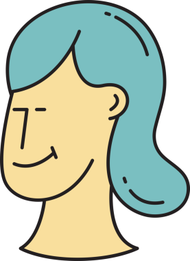 Kadın Yüzü Avatar Clipart